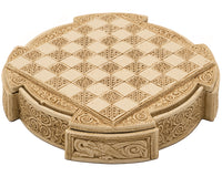 Isle Of Lewis Compact Celtic Chess Set 22.9cm in Ivory Colour