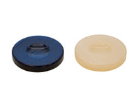 Deluxe Backgammon Stones Blue & Ivory 36mm