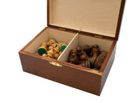 Number 5 Birch Wood Chess Piece Case - Stained