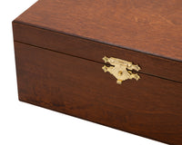 Number 5 Birch Wood Chess Piece Case - Stained