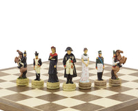 The Napoleon Vs Russians Hand-Painted Themed Chess Pieces by Italfama