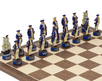 The Pirates Vs Navy Hand-Painted Themed Chess Pieces by Italfama