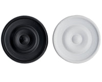 Italian Black & White Lacquered Wooden Checkers