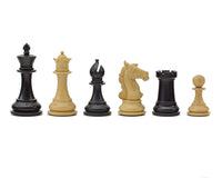 Columbus Series Ebony Chess Pieces - 10.2cm