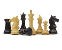 Columbus Series Ebony Chess Pieces - 10.2cm