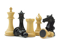 Columbus Series Ebony Chess Pieces - 10.2cm