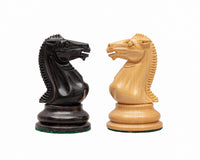 The Rochester Ebony Chess Pieces - 10.2cm
