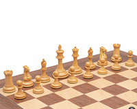 The Rochester Ebony Chess Pieces - 10.2cm