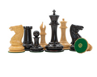 The 1850 London Exact Replica Limited Number Edition Ebony Chess Pieces - 8.9cm Including Case