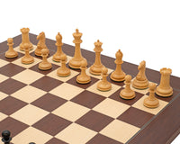 Harrwitz Series Ebonised Chess Pieces - 8.9cm