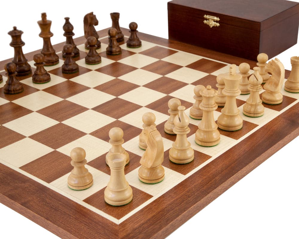 Down Head Grand Sheesham Championship Chess Set (Hover Image)