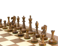 Blackmore Grandmaster Chess Set with Sheesham Chess Pieces on Walnut and Maple Board