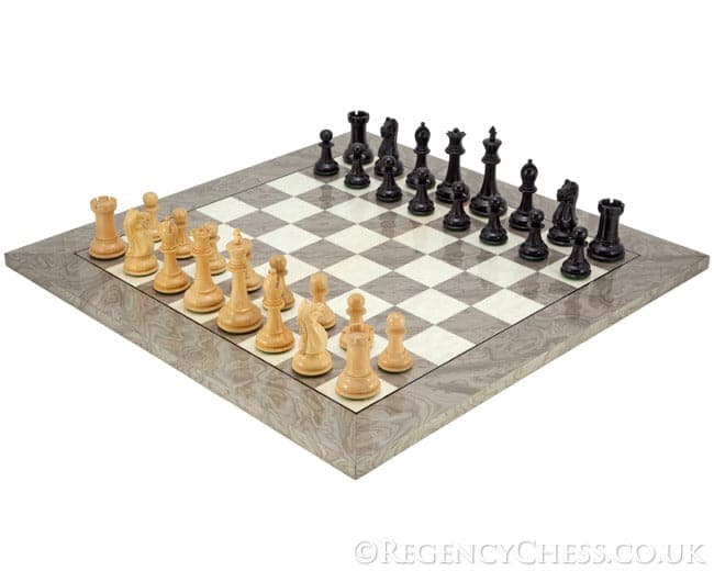 Oxford Ash Burl Chess Set