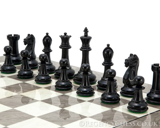 Oxford Ash Burl Chess Set (Hover Image)