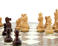 Atlantic Rosewood & Ash Burl Chess Set