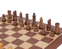 French Knight Sheesham Mahogany Chess Set