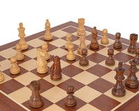 French Knight Sheesham Mahogany Chess Set