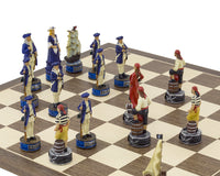 The Pirates Vs Navy Hand-Painted Themed Chess Set by Italfama