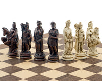 The Berkeley Chess Roman Russet and Walnut Chess Set