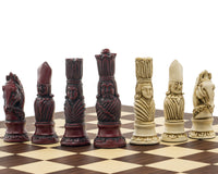 The Berkeley Chess Victorian Cardinal Palisander Chess Set