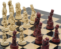 The Berkeley Chess Movie Stars Black Cardinal Grand Chess Set