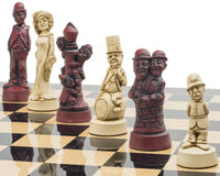 The Berkeley Chess Movie Stars Black Cardinal Grand Chess Set