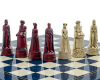 The Berkeley Chess Scottish Cardinal Blue Chess Set