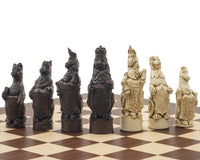 The Berkeley Chess Royal Beasts Russet and Palisander Grand Chess Set