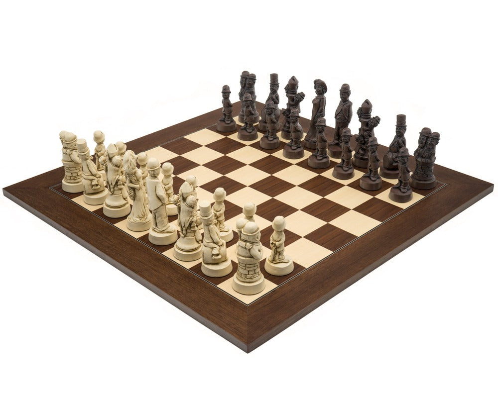 The Berkeley Chess Movie Stars Russet and Palisander Grand Chess Set