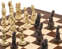 The Berkeley Chess Movie Stars Russet and Palisander Grand Chess Set