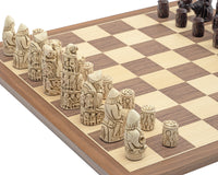 The Berkeley Chess Medieval Russet & Walnut Chess Set