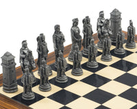 The Berkeley Chess Roman Metal & Palisander Chess Set