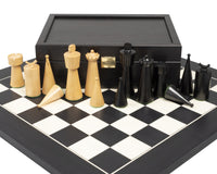 The Art Deco Black Chess Set