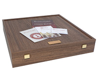 The Isle of Lewis and Walnut Deluxe Chess Set with Presentation Case