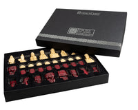 The Isle of Lewis Black and Red Chess Set
