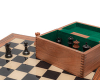 The 1849 Reproduction Staunton Ebony, Antiqued and Palisander Luxury Chess Set