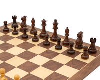 Rosewood and Walnut Deluxe Staunton Chess Set