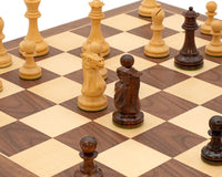 Rosewood and Walnut Deluxe Staunton Chess Set