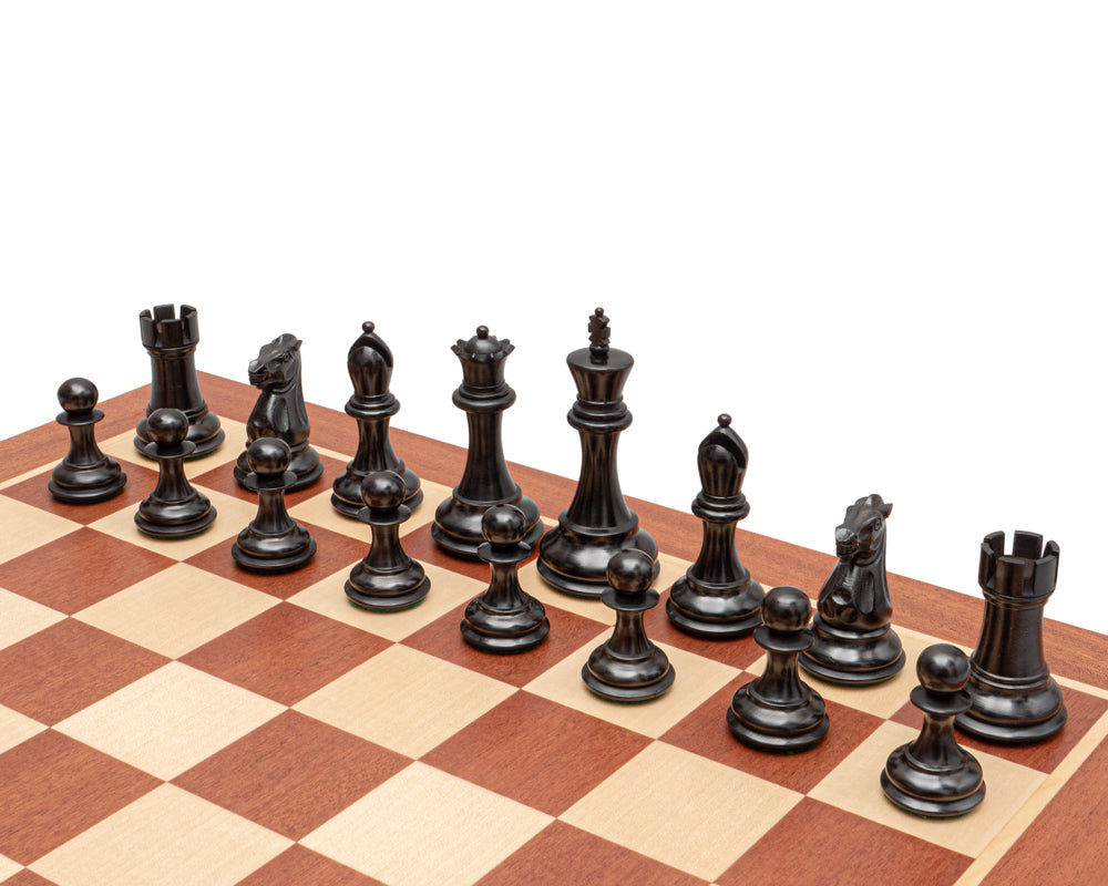 The Abingdon Black and Mahogany Chess Set