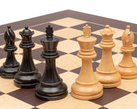 Competition Black and Wenge Staunton Chess Set with Case