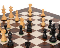 The Kingsclere Ebony and Walnut Luxury Chess Set