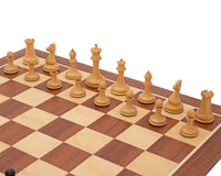 The 1850 London Limited Edition Ebony and Mahogany Deluxe Chess set with Case and Clock