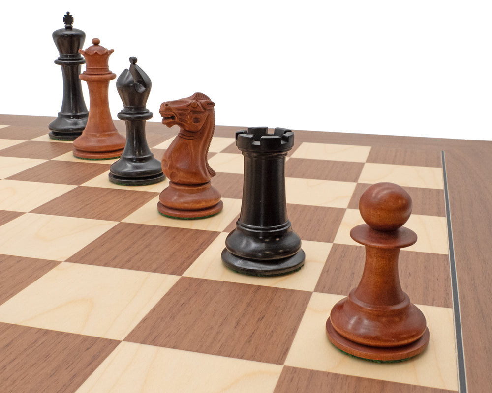 The 1849 Reproduction Ebony and Walnut Luxury Chess Set