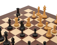 The Harrwitz Black and Mongoy Chess Set with Case