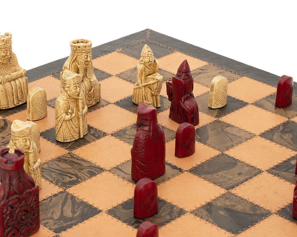 The Isle of Lewis Mid-Size Cardinal Chess Set - Wizard's Edition